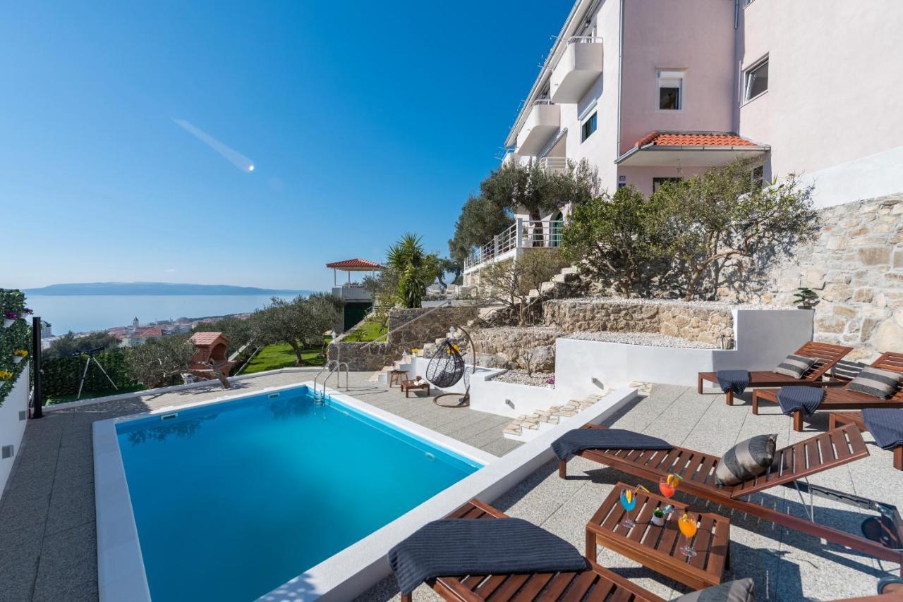 Villa Petra Apartment With Private Pool Makarska Bagian luar foto